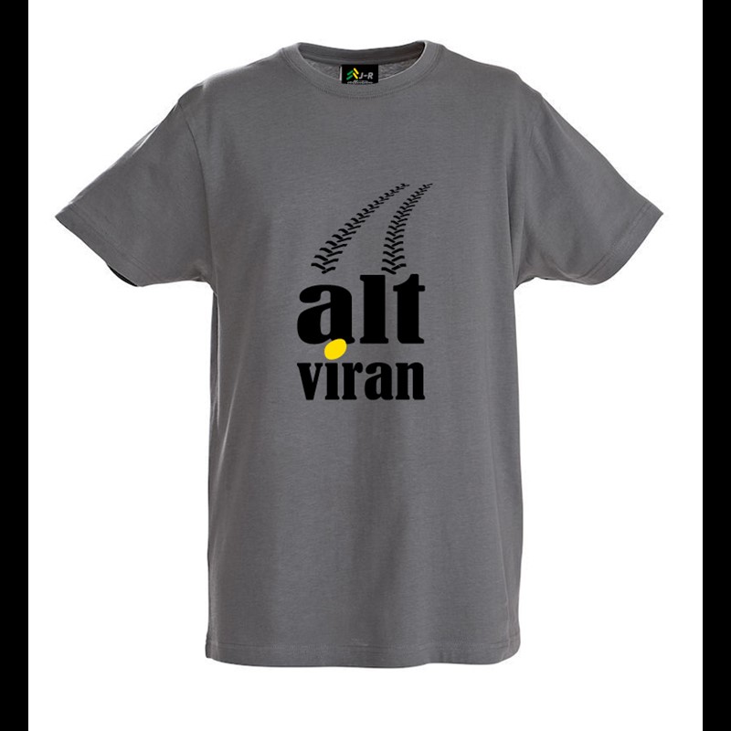 T-Shirt "alt viran" en gris